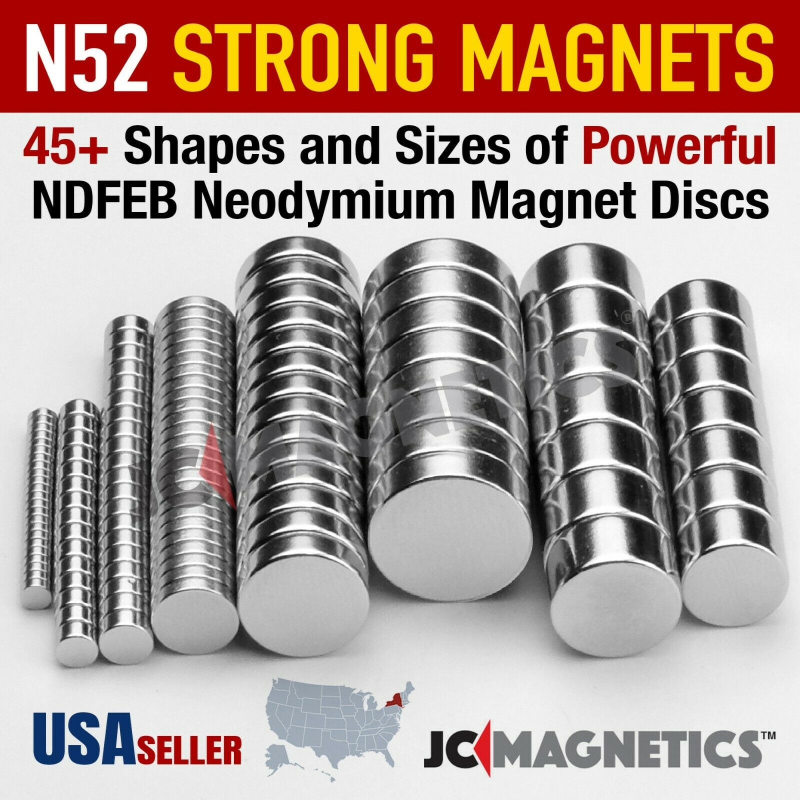 Super Strong N52 50 45 Rare Earth Neodymium Magnet Disc For Science Fridge Diy