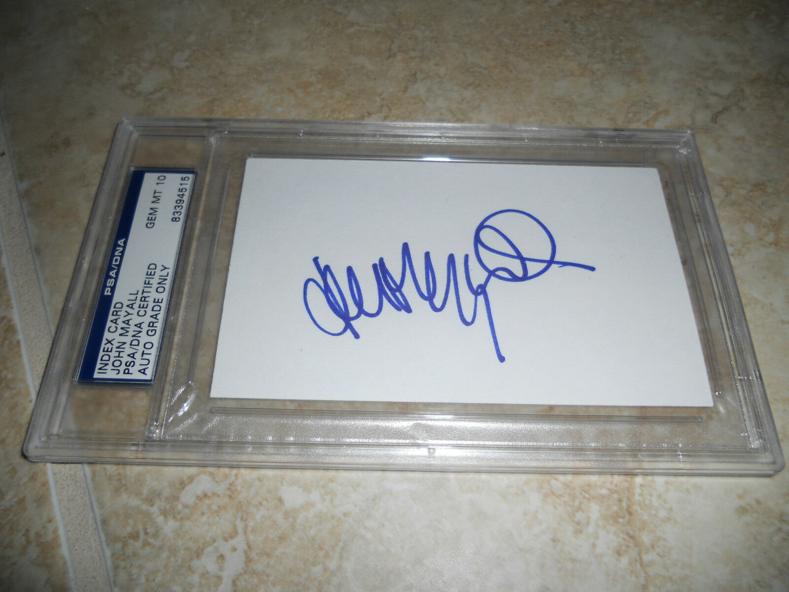 John Mayall Autographed Signed Index Card PSA Certified Graded Gem Mint 10 #2