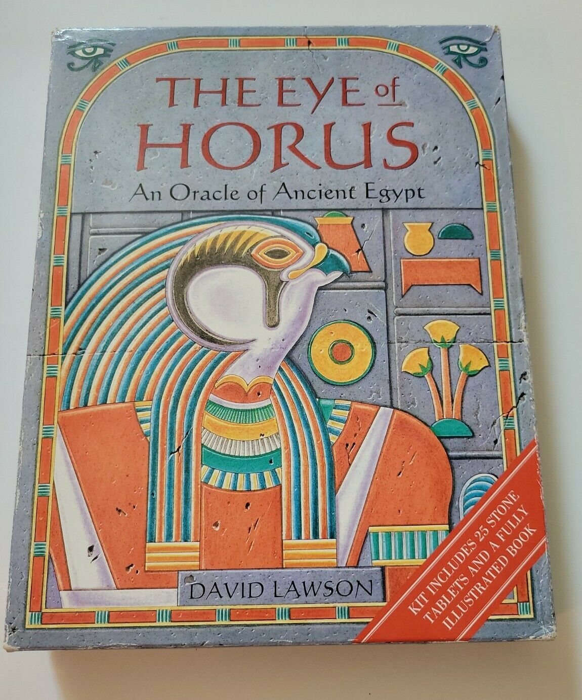 The EYE OF HORUS~An Oracle of Egypt~David Lawson~Kit Has 25 Stones~REDUCED PRICE