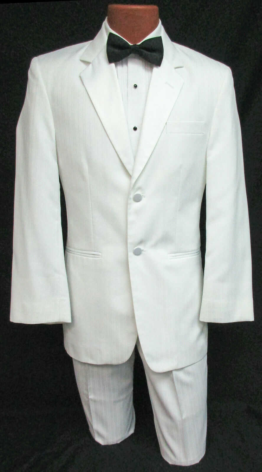 Men's White Jean Yves Tuxedo with Pants Discount Cheap Sale Clearance 40R 34W
