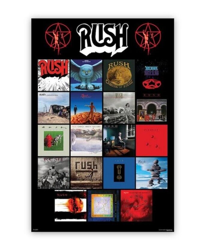 RUSH Band Album Covers Poster 24