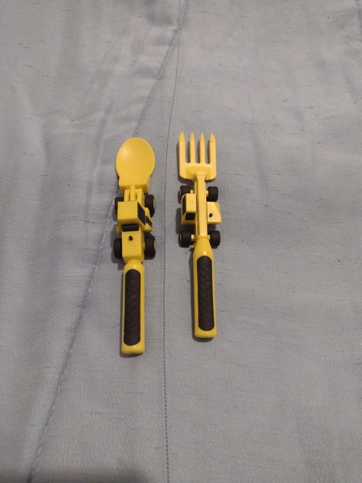 Constructive Eating Fork And Spoon Two Utensil Set Made In U.S.A. (Gently Used)