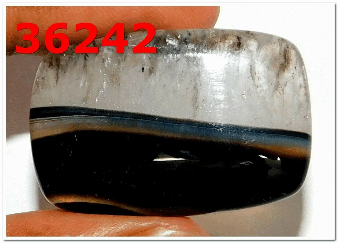 Black Onyx Natural Cabochon Loose Gemstone Lot 47cts. 36242