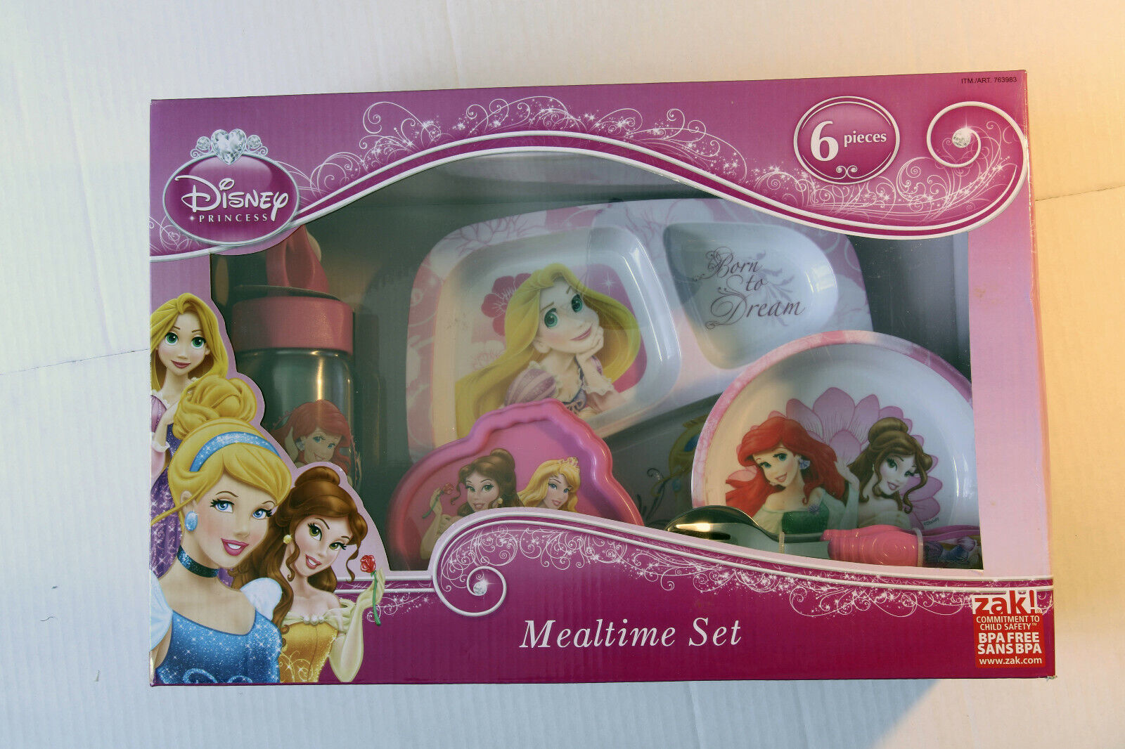 Disney Princess Mealtime Set - 6 Pieces Rare