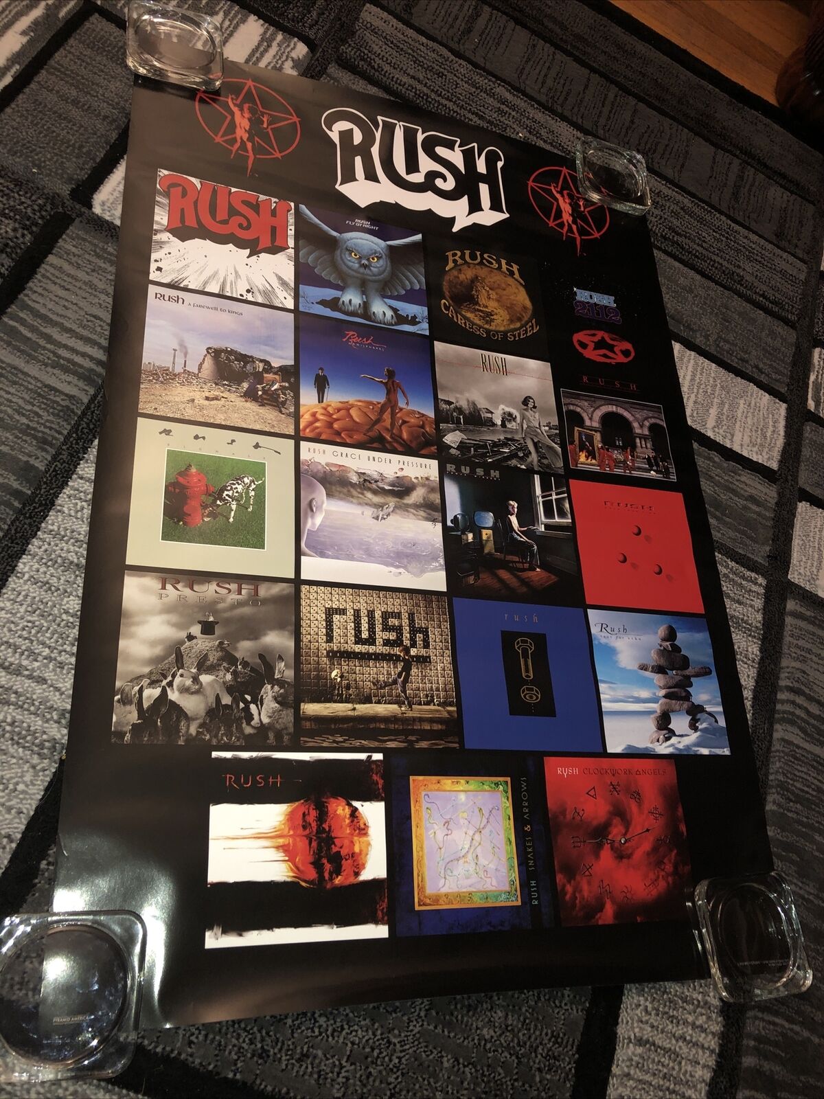 Rush “Album Art Collage/Logos/Starman” Hugh Syme_2020 Unused Poster