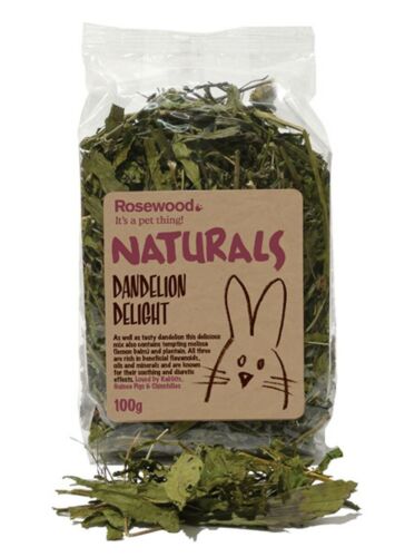 ROSEWOOD DANDELION DELIGHT - HERBY TREAT FOR RABBITS, CHINCHILLAS, GUINEA PIGS