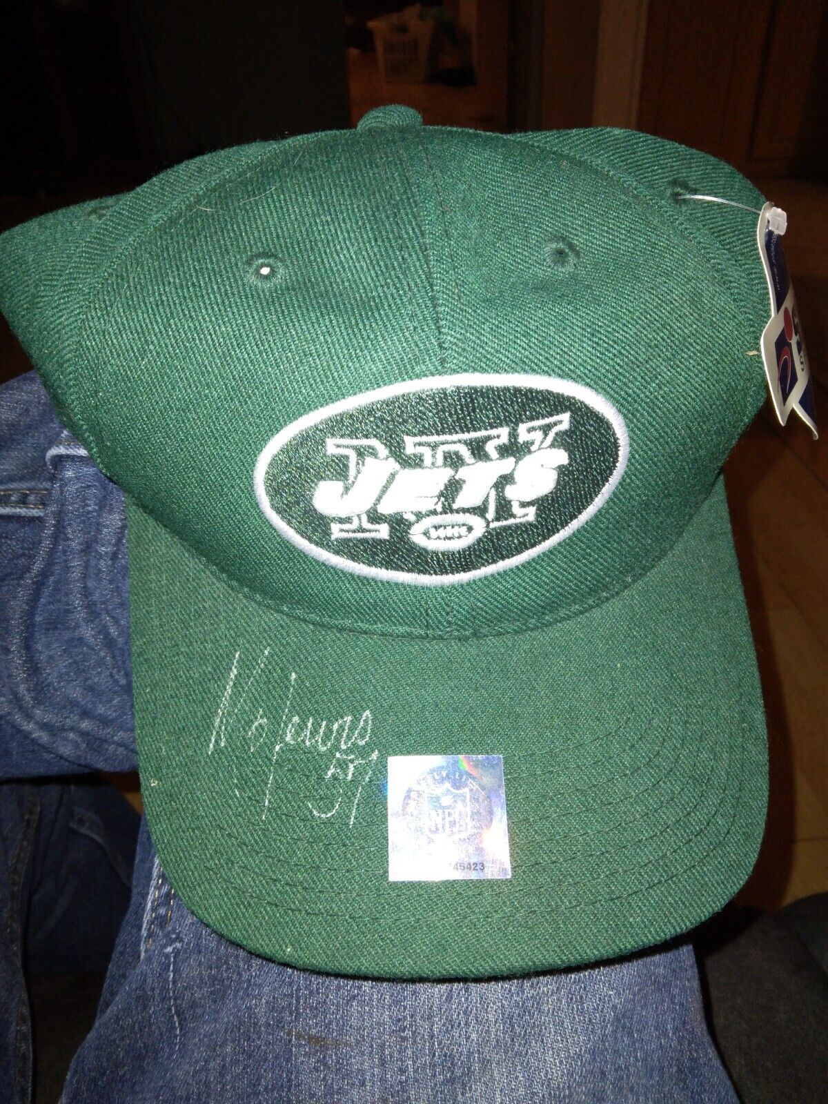 Mo Lewis Autographed Ny Jets Cap