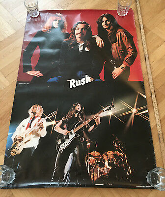 Rush 1980 Pace 47/8010 Neil Peart Large Poster 93 X 62 Cm Vintage Rare