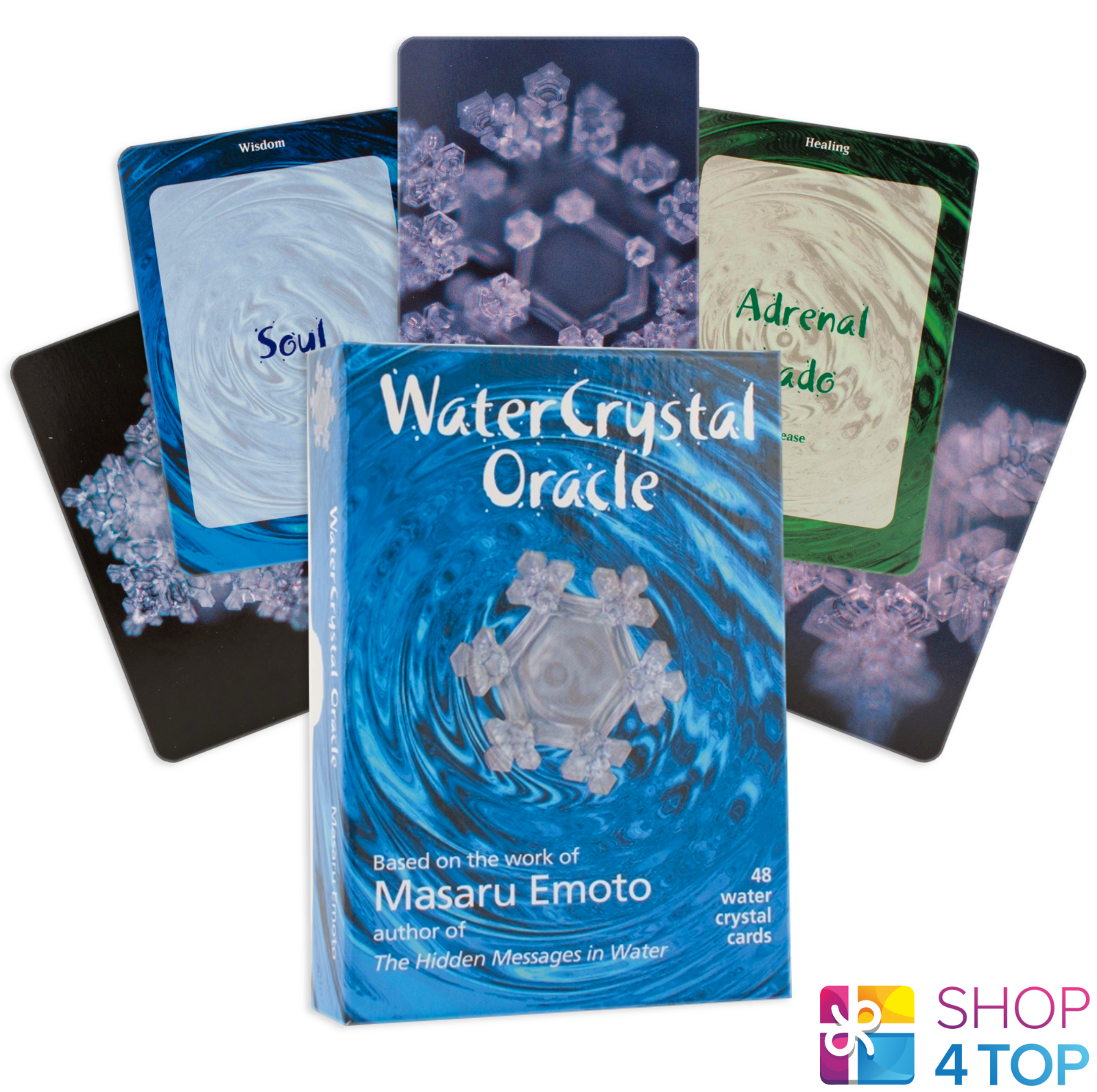 Water Crystal Oracle Cards Deck Beyond Words Esoteric Emoto Snowflakes Water New