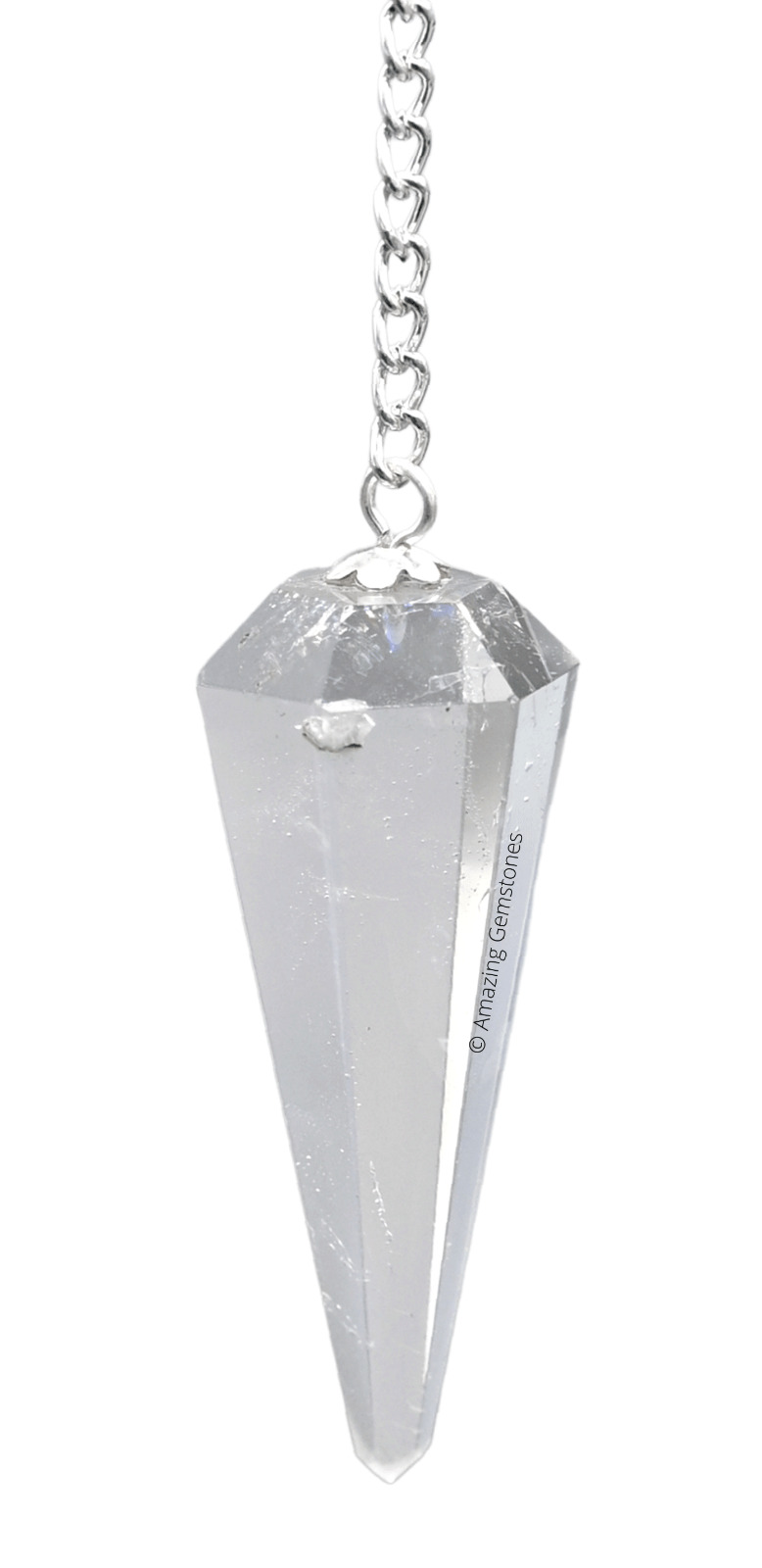 Clear Quartz Dowsing Crystal Pendulum