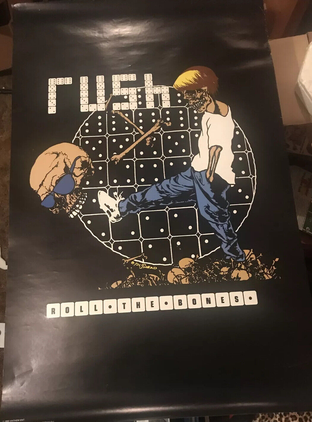 Rush - Roll The Bones - Vintage Poster - Pushead