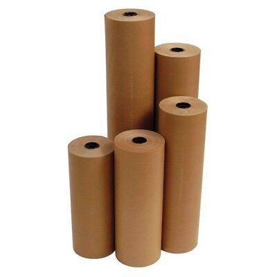 24" 40 Lbs 900' Brown Kraft Paper Roll Shipping Wrapping Cushioning Void Fill