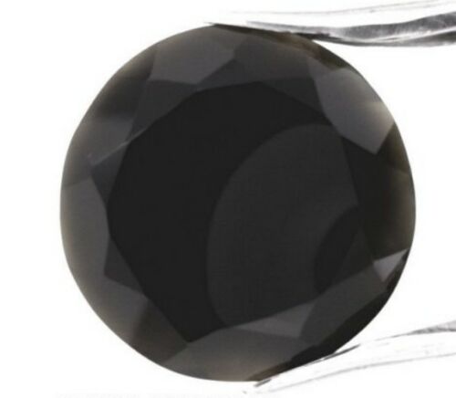 BLACK ONYX 5 MM ROUND CUT FACETED 5 PIECE SET ALL NATURAL LOT 1843