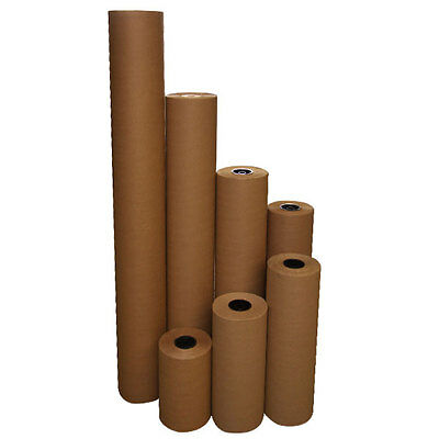 48" 40 Lbs 900' Brown Kraft Paper Roll Shipping Wrapping Cushioning Void Fill