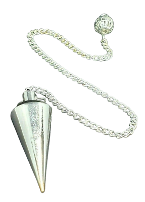 Pendulum Solid Metal Cone Professional Dowser Divination Sensitive Point Boxed