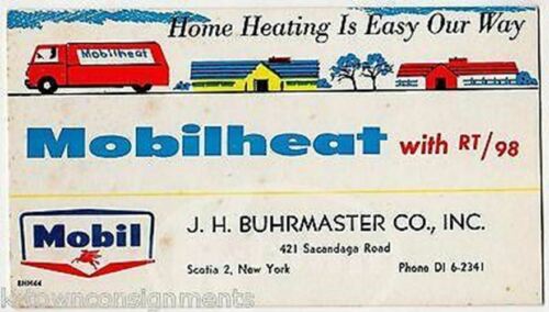 Mobilheat Mobile Oil & Gas Company New York Graphic Advertising Ink Blotter