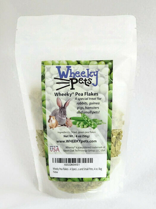 Wheeky Pea Flakes - A Special Treat For Rabbits, Guinea Pigs, Hamsters And Small