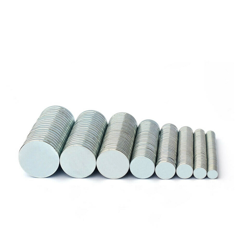 Neodymium Magnets 1mm 1.5mm 2mm 2.5mm 3mm Thick Dia 2-20mm Round Disc Magnet N35