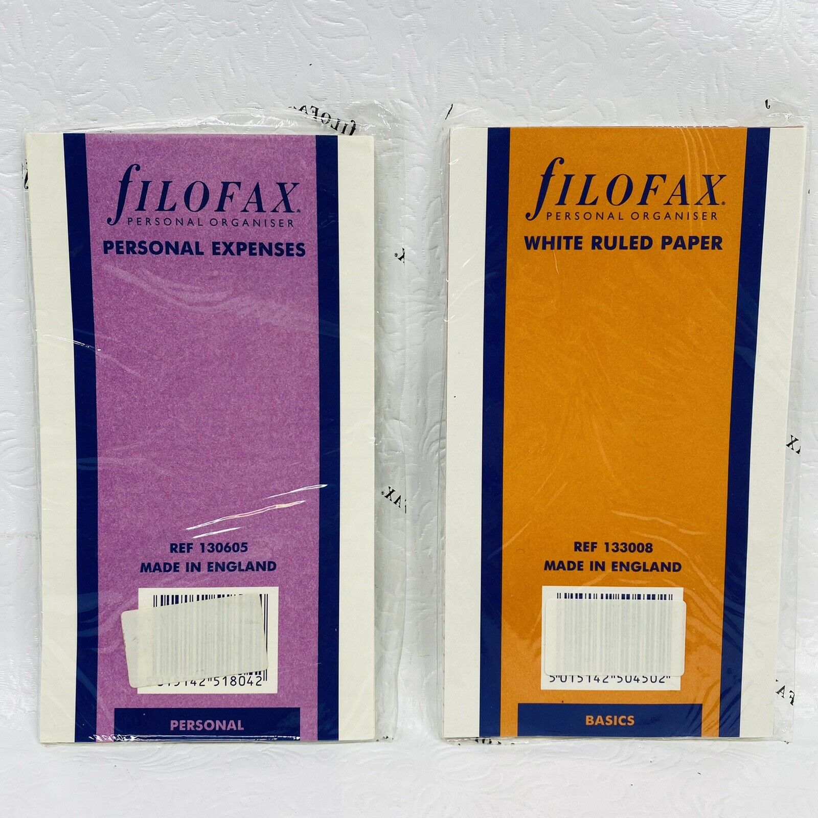 Filofax A5 6-ring Planner Organizer Refill Paper Personal Expenses & White Paper