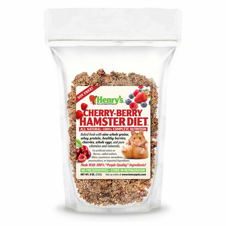 Henry's Cherry Berry Food for Hamsters, Rats and Mice - Baked Fresh to Order
