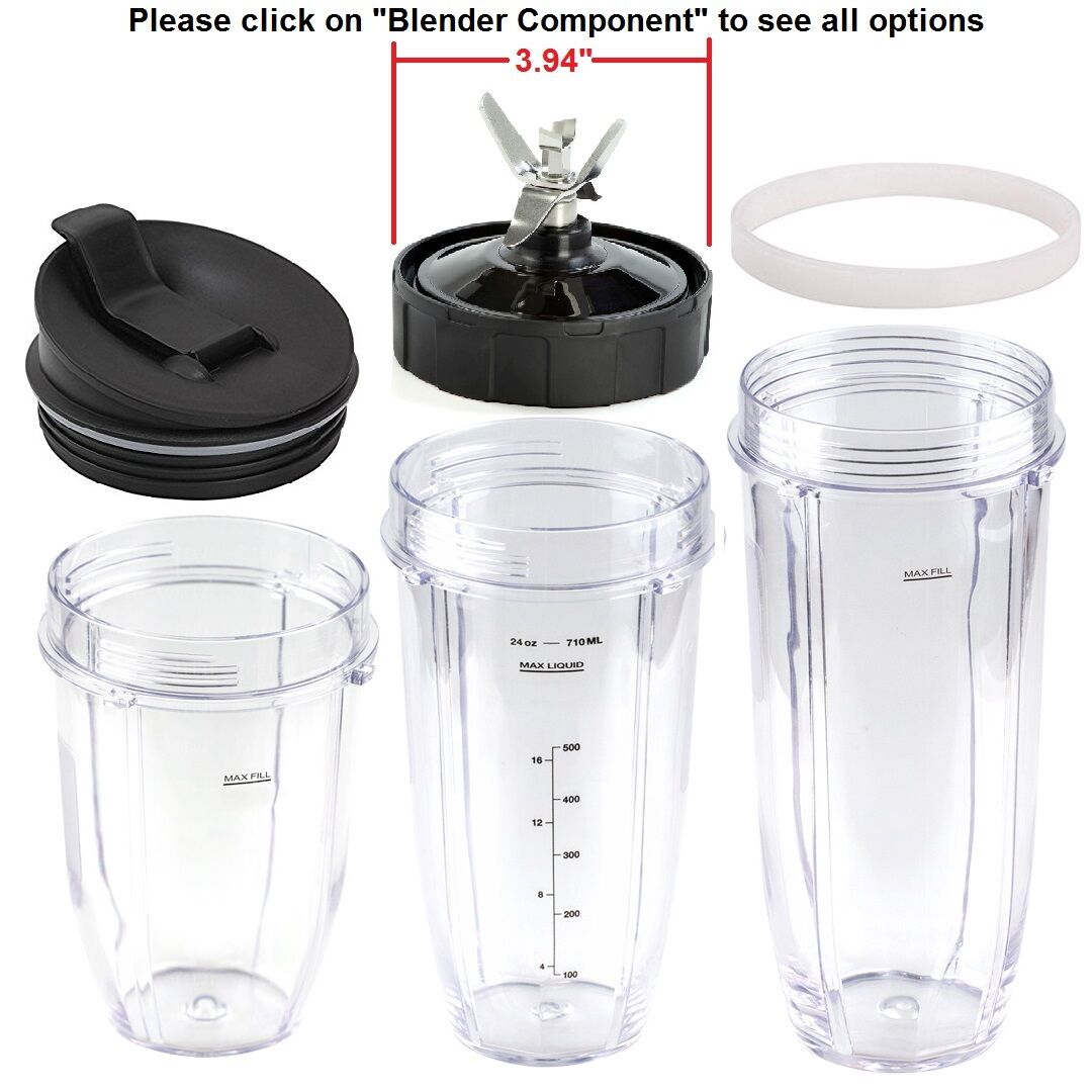 Replacement,compatible Nutri Ninja Auto Iq Blenders,blade,cup,jar,flip Top Lid..