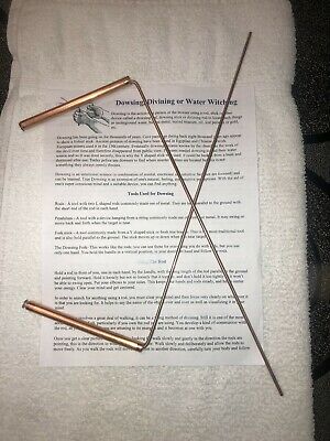 Large Copper Handled Dowsing Rods made in the Psychic City of Cassadaga