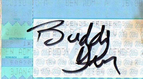The Great Buddy Guy Autograph Ticket From His Club