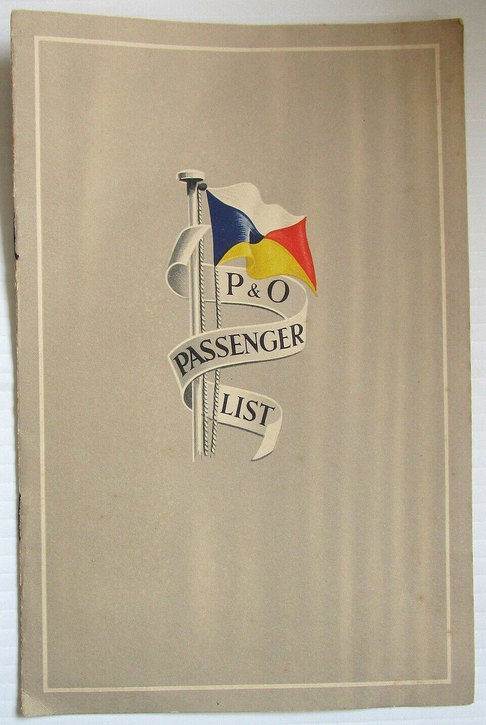 P&o Rms Chusan 1955 Passengger List