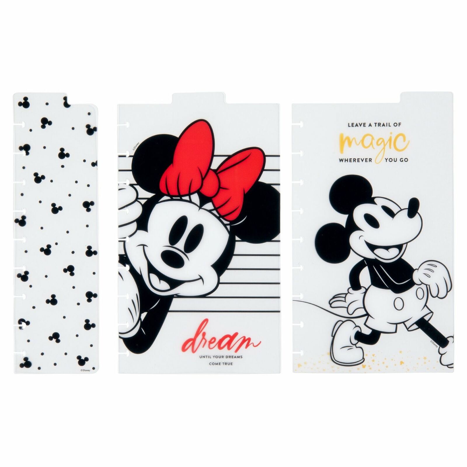The Happy Planner Mickey And Minnie Classic Dashboards - Dreams Come True - 3pc