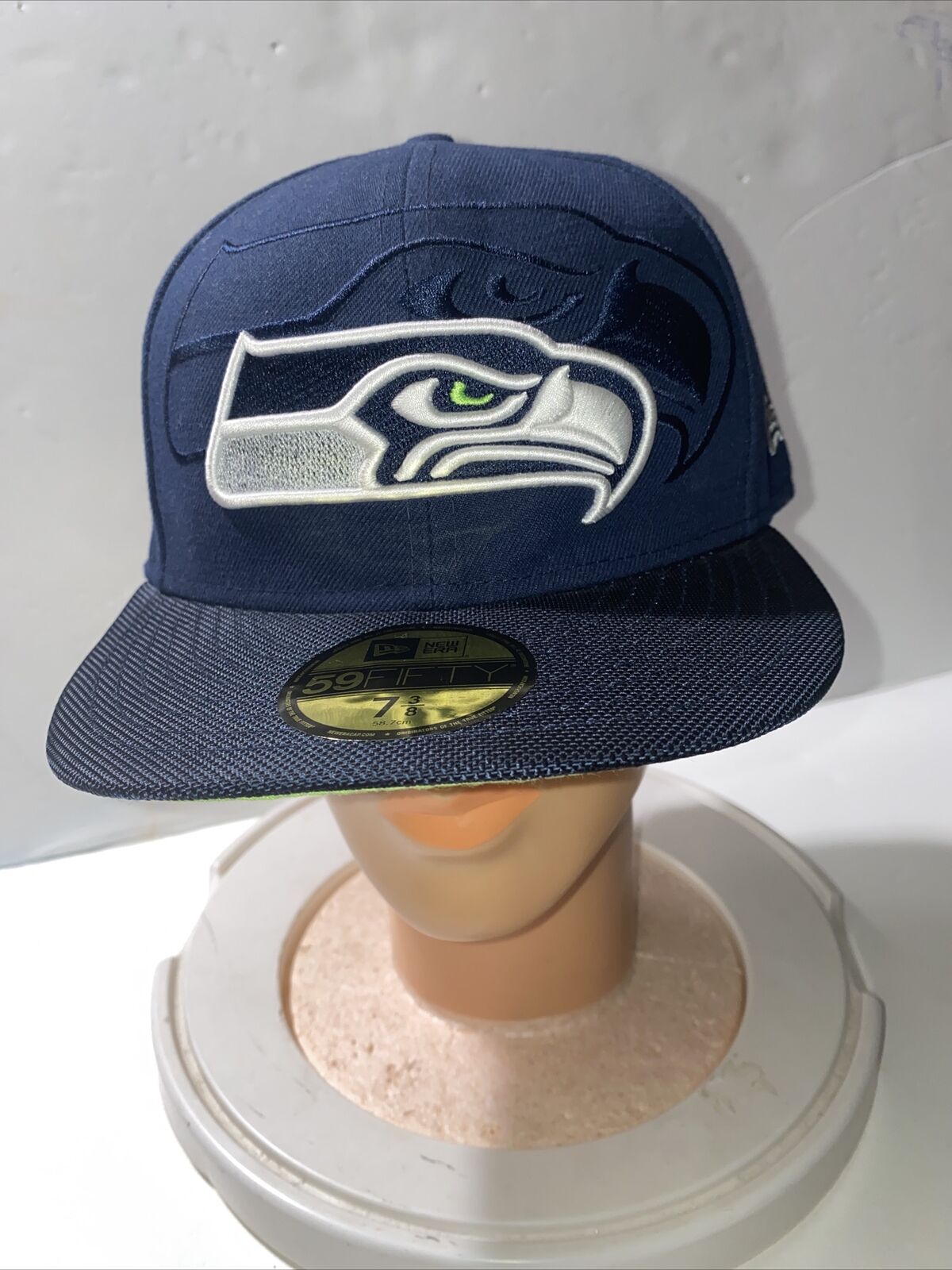 New Era  NFL 7 3/8   SEATTLE SEAHAWKS Fitted Hat SIGNED # 3 # 88 #25