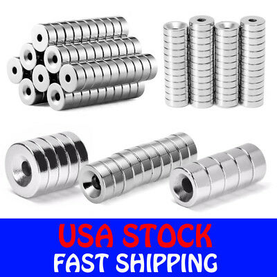 N35 Countersunk Ring Round Disc Strong Magnets Rare Earth Neodymium Hole